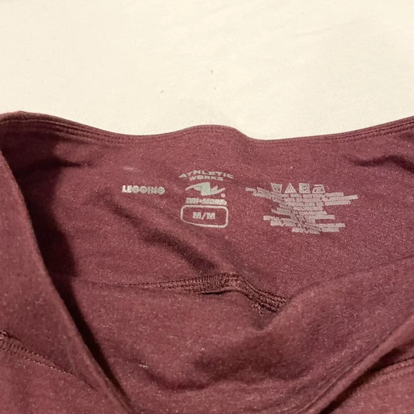 Athletic Works Mid Rise Leggings With Pockets Dri More Tech Size Medium - Picture 4 of 15